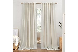 NICETOWN Natural Linen Curtains for Windows: Style and Serenity