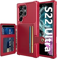 Vista 20 de Funda para Samsung Galaxy S23 Ultra con Portarjetas, Compatible con Soporte Magnético para Automóvil, Resistente a los Golpes de Servicio Pesado
