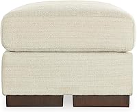 Vista 9 de Signature Design by Ashley Maggie - Otomana contemporánea, color blanco hueso