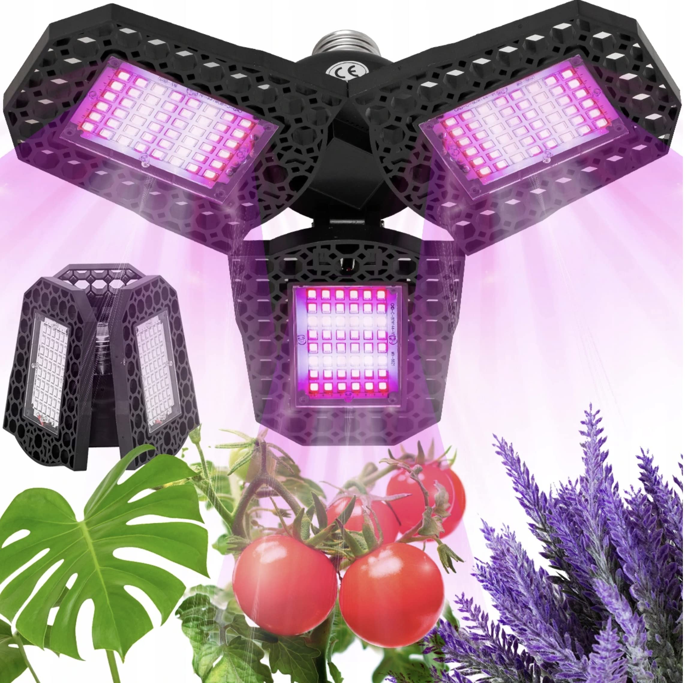 ORIGINAL Heckermann LED-Pflanzenlampe – 27W, 60 LEDs, 3 Flexible Arme, Timer & Dimmer, Für Alle Pflanzen