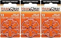 Vista 15 de HearClear - Pilas para audífonos PR48 de tamaño 13, 1,45 V, pestaña naranja (12 baterías)