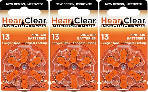 Miniatura 16 de HearClear Pilas para audífonos 312, PR41, etiqueta marrón (120 pilas)