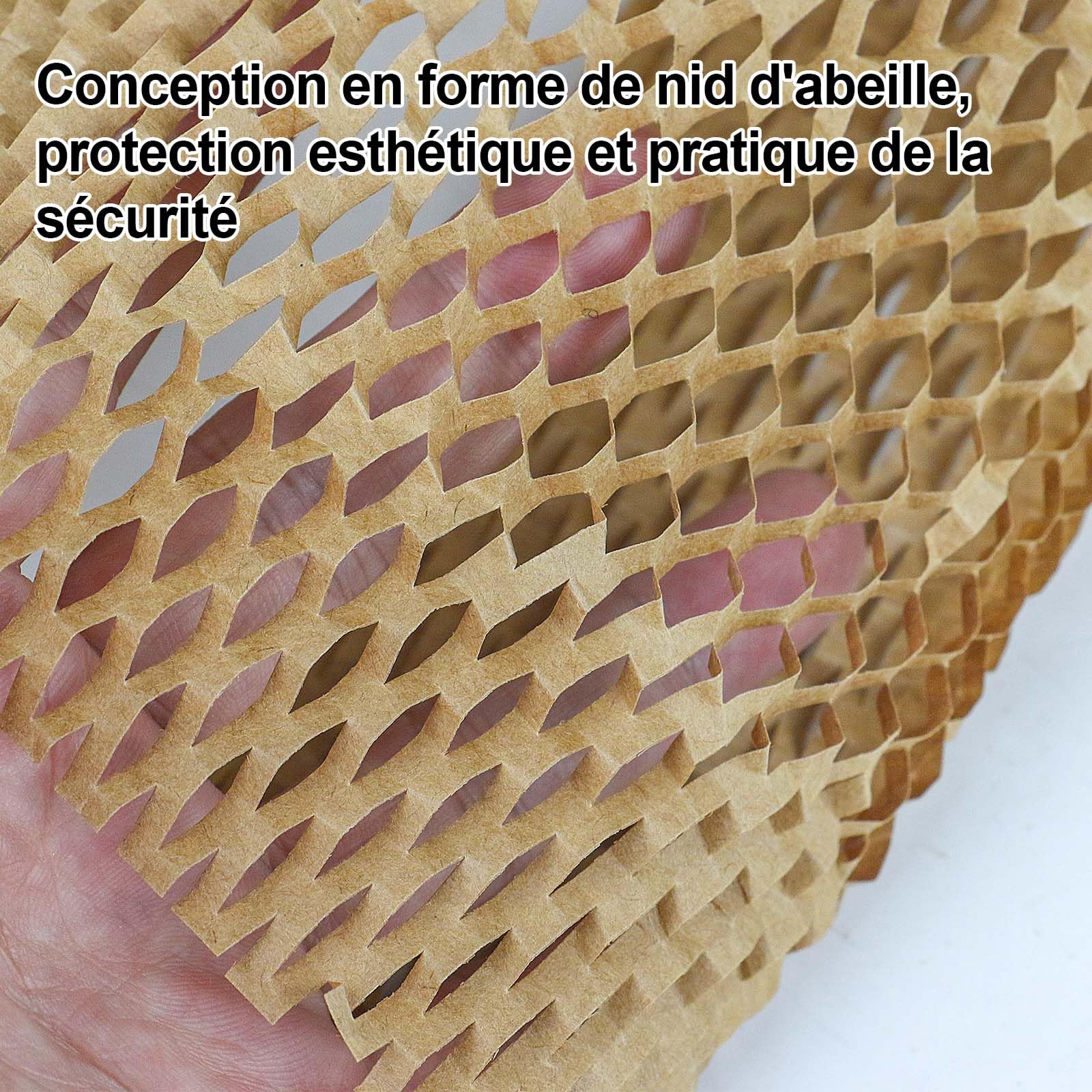 Rouleau Papier Bulle Kraft Nid D'abeille 30 Cm X 30 M - Pour Emballer Objets Fragiles