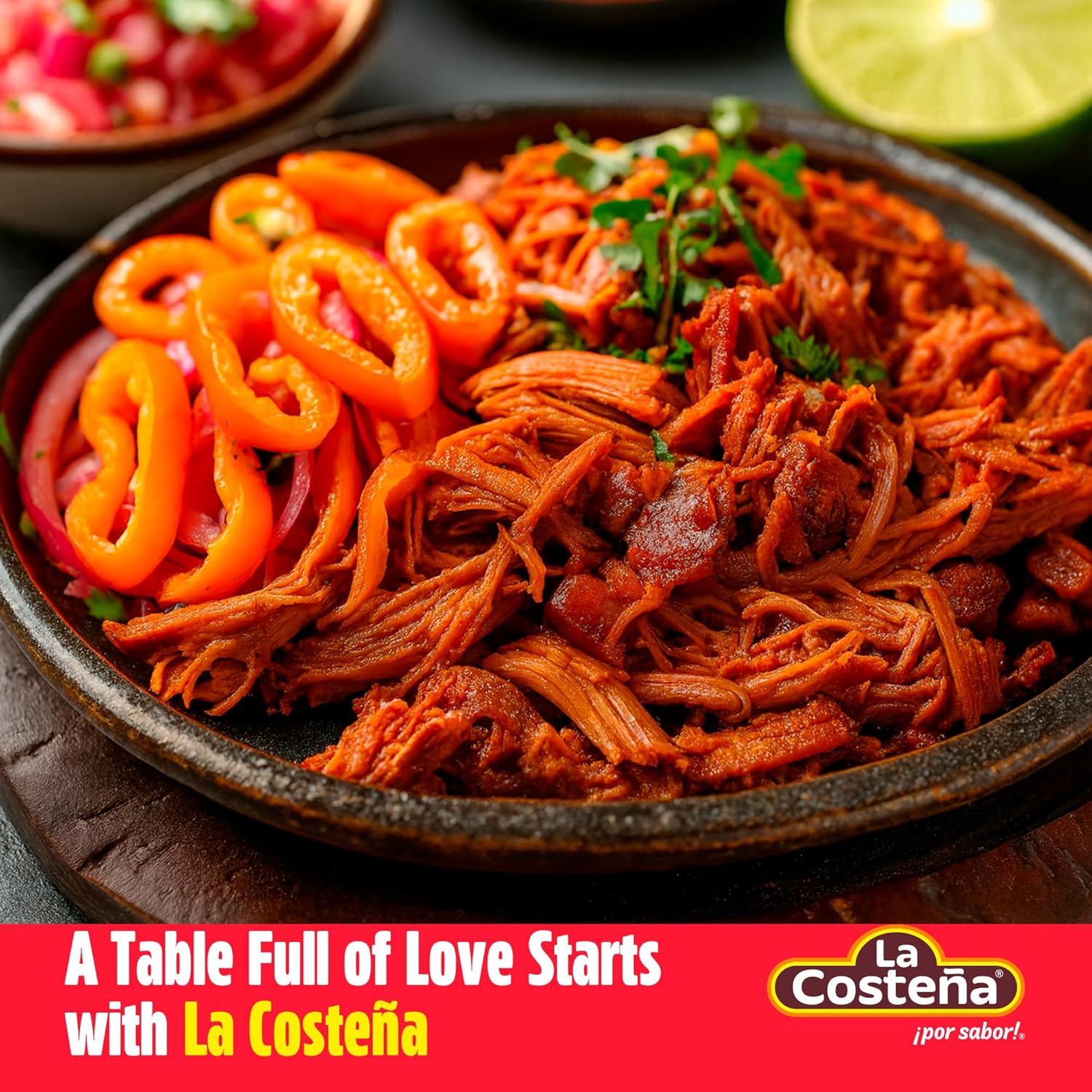 La Costeña Sliced Habanero Pepper for Mexican Food, Mango Habanero Salsa, Guacamole, Enchiladas, Spicy Nacho & Taco Toppings - Hot Pickled Vegetables - 10x Spicier than Jalapeños - 7.4 oz, 1 Pack