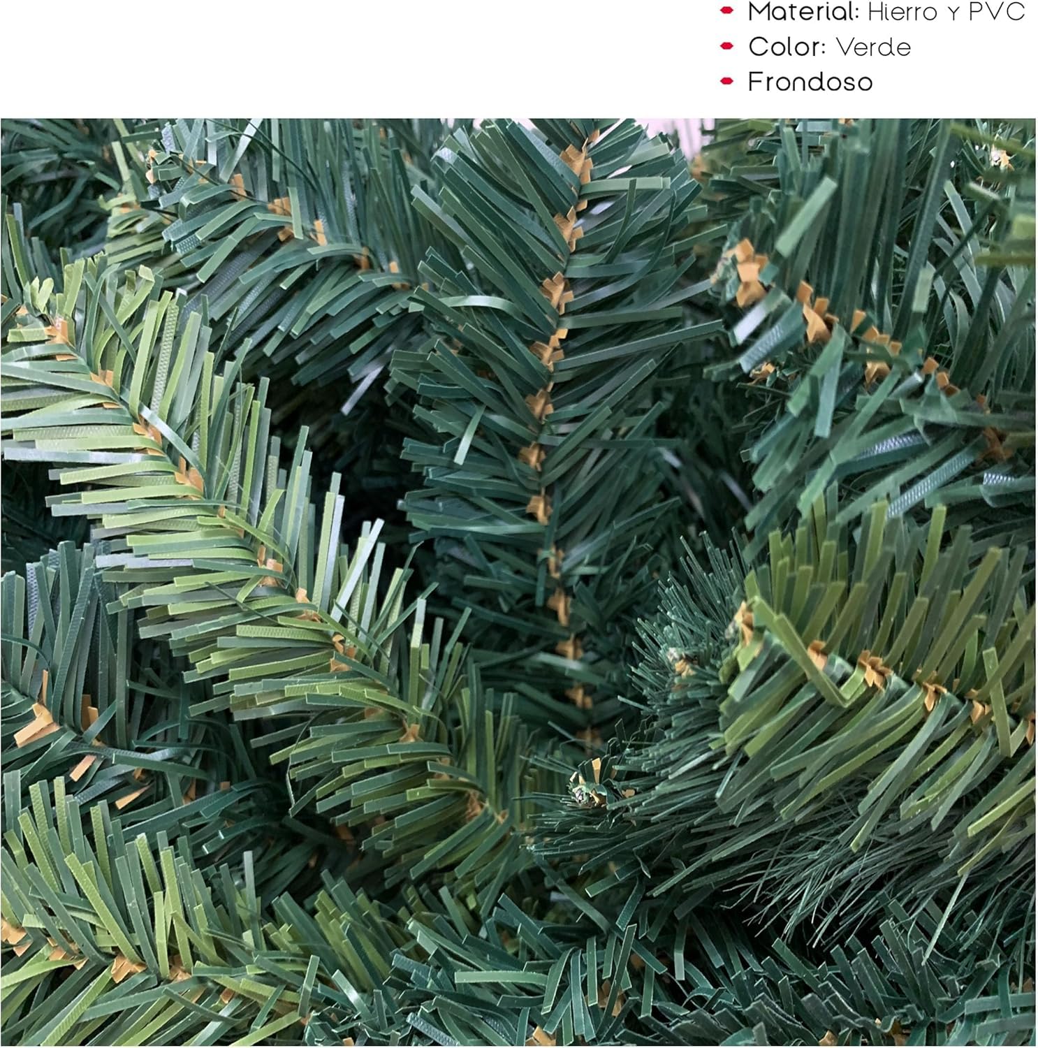 TIENDA EURASIA - Arbol de Navidad Artificial de PVC | Verde Frondoso | Ramas Abatibles | Estructura y Soporte Metálico | Arboles de Navidad | Medidas 120,150,180 y 210 cm (180 cm - 720 Puntas)
