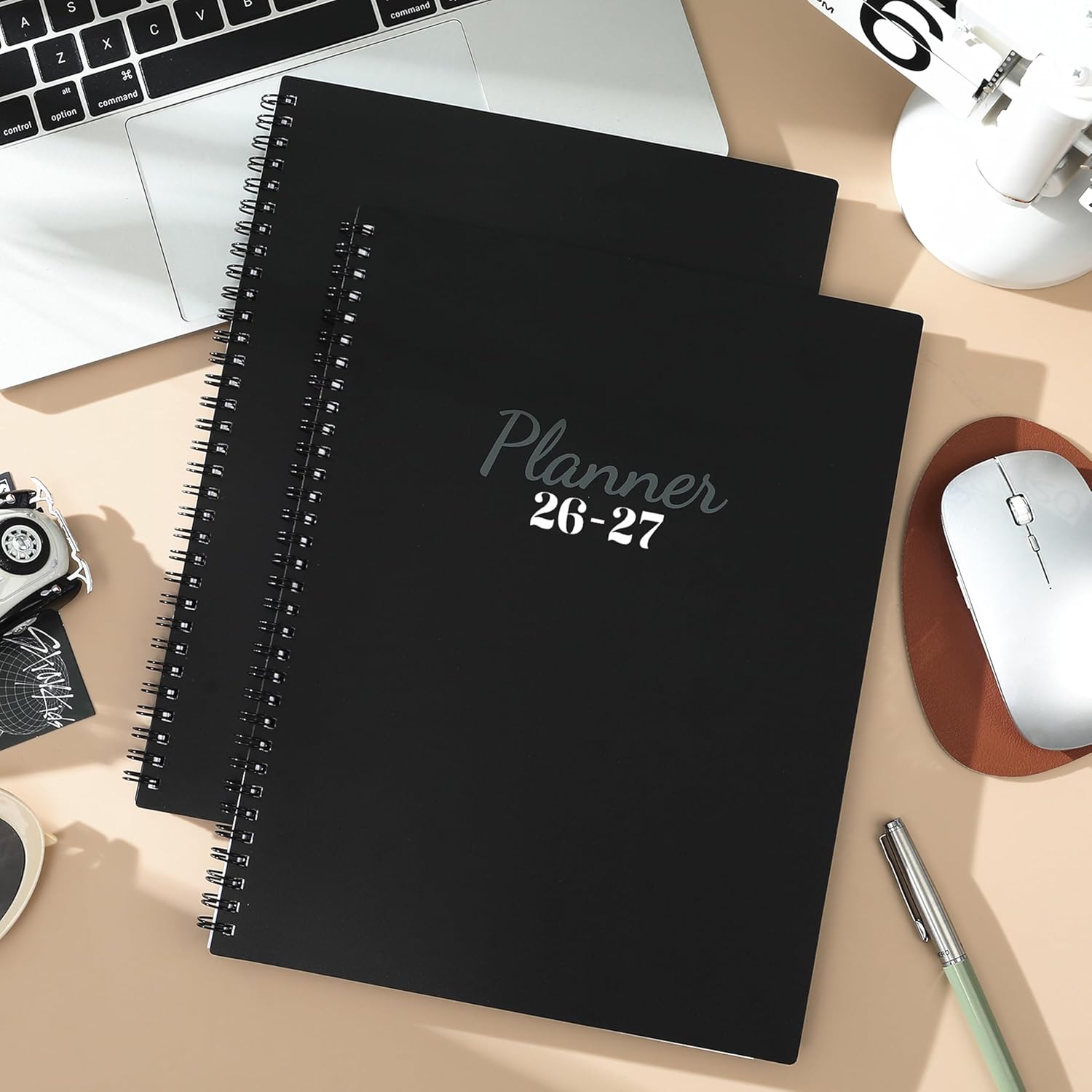 Academic Planner 2026-2027 - Planner Weekly and Monthly 2026-2027, Jul. 2026 - Jun. 2027 11'' x 9'', Planner 26-27 with Colorful Tabs, Premium Paper, Twin-wire Binding - Classic Black - Image 2