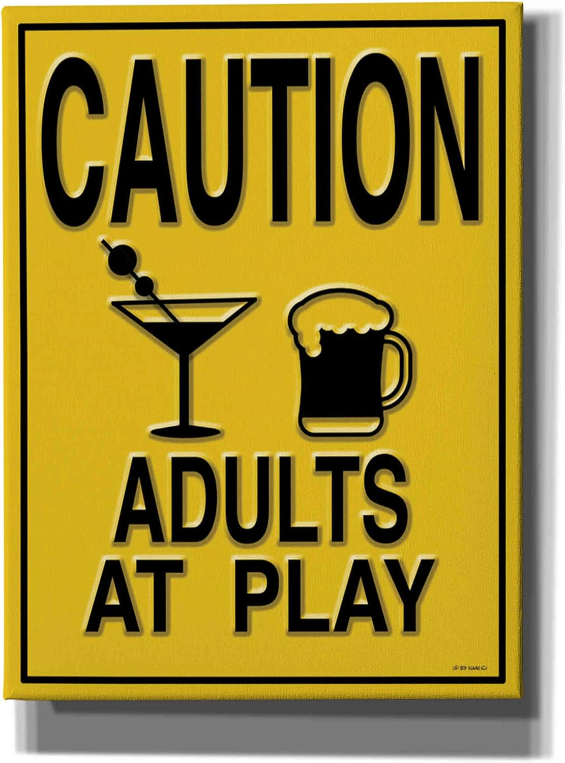‘Adults at Play I’ by Ed Wargo, Canvas Wall Art, 12″x16″