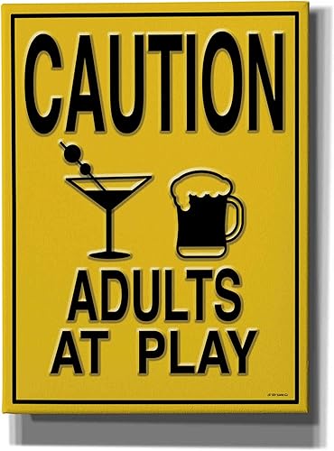 Epic Graffiti 'Adults at Play I' by Ed Wargo, Canvas Wall Art, 12"x16"