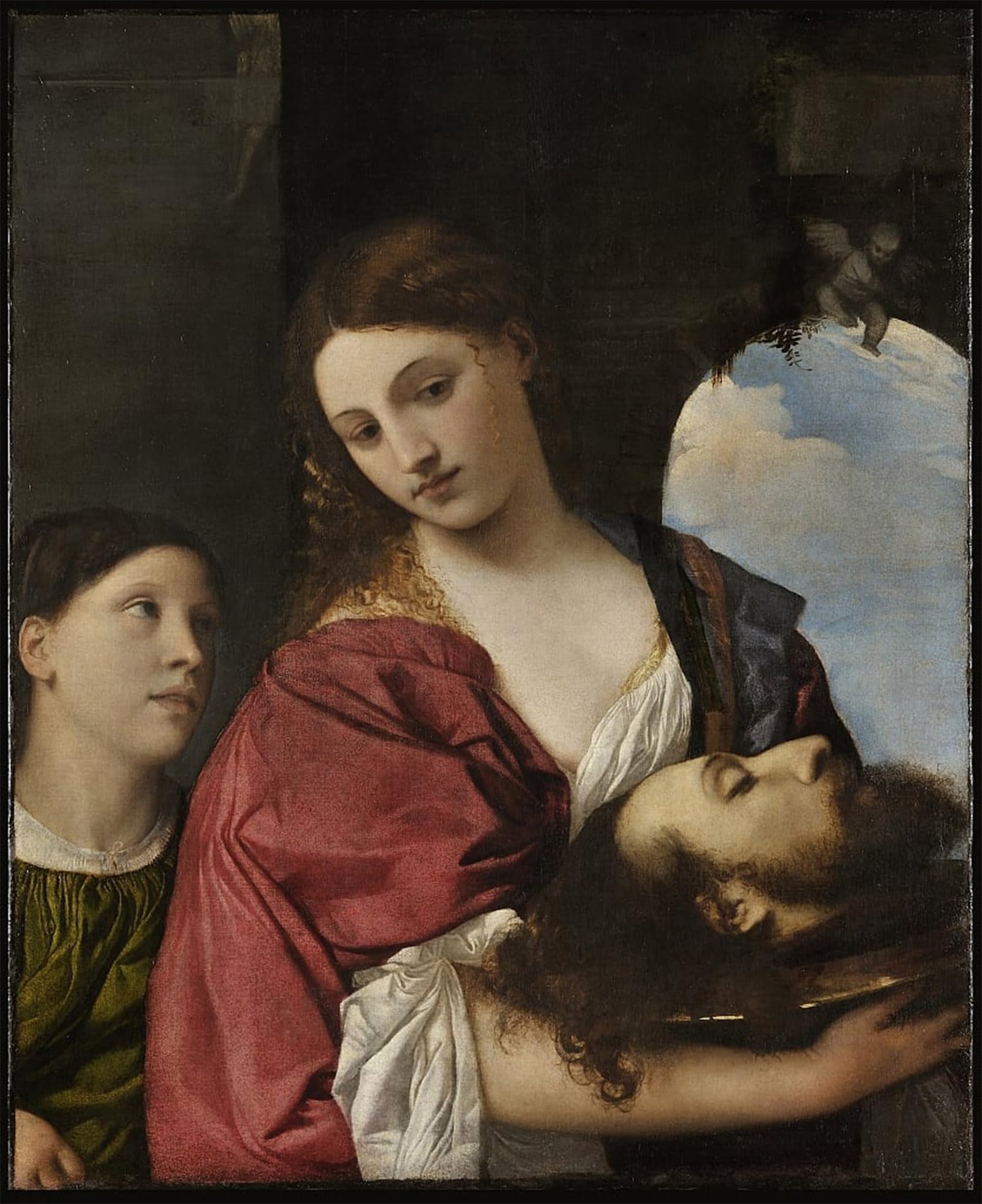 ARTXLXXBN Famous Painting Art Wall Decor Abstract Art Picture with the Head of John the Baptist by Tiziano Vecelli Animal Pictures for Home Decor 60x90cm