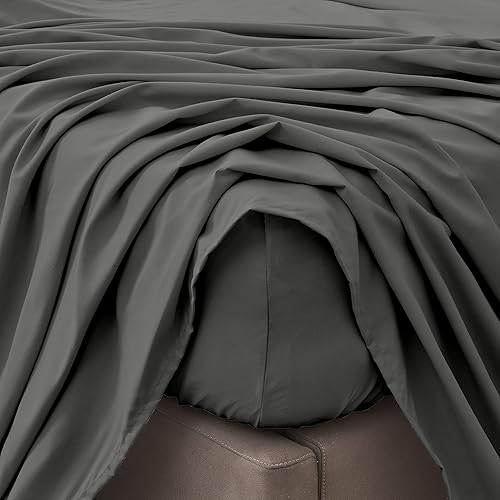Miniatura 5 de Great Bay Home - Juego de sábanas individuales de microfibra ligera y sólida de 3 piezas, resistentes a las arrugas, cómodas, para todas las