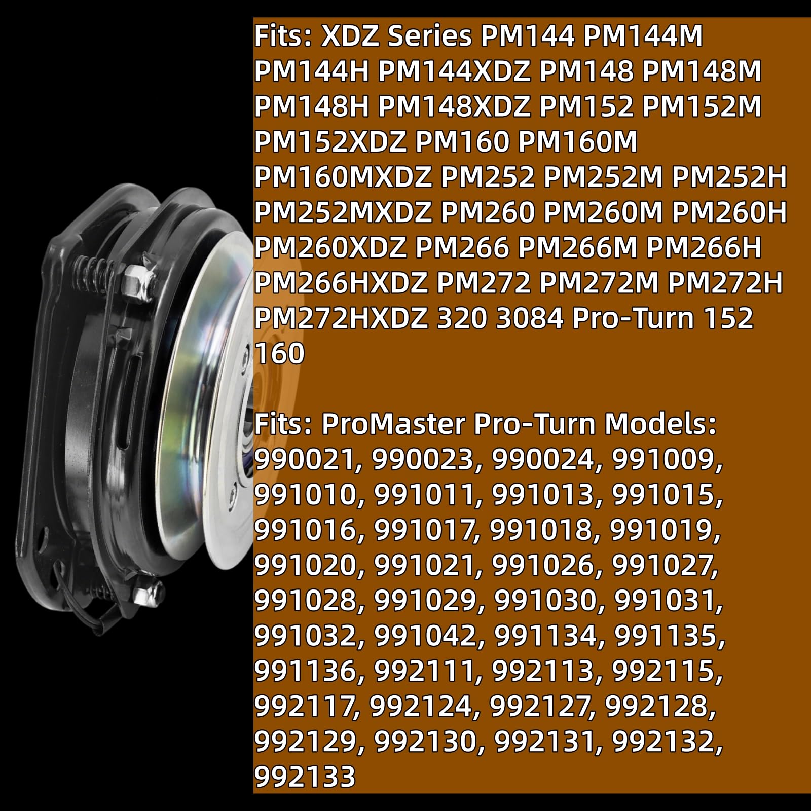 00447100 - Frizione elettrica per tosaerba serie XDZ Pro-Master PM 144 148 152 160 252 260 266 272 320 3084 Pro-Turn 252 260 266 272 452 460 460 460 4 66 47 Ricambio per Ogura GT3.5-VP01R 15776