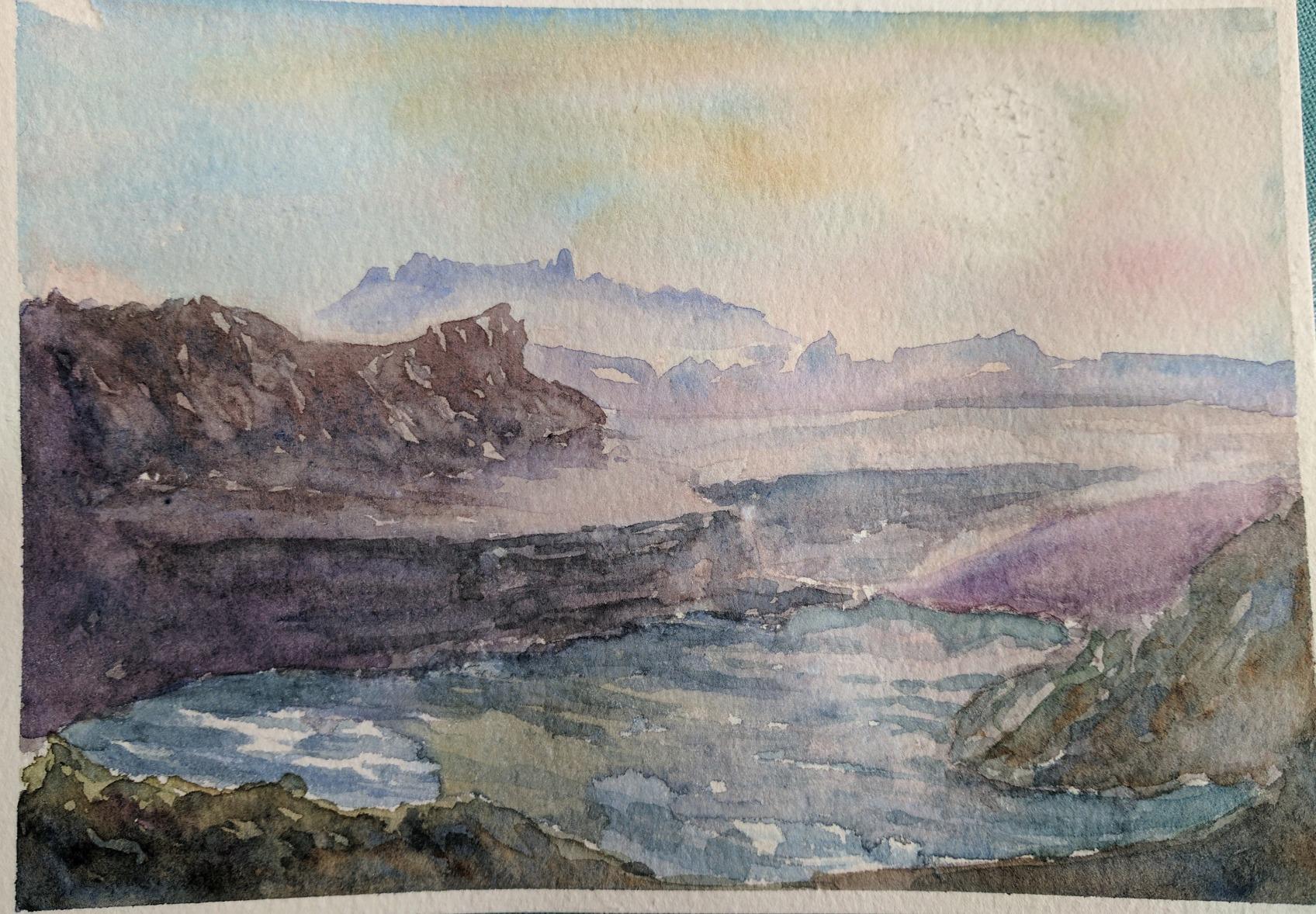 Great brush that holds a lot of water, but difficult to control.