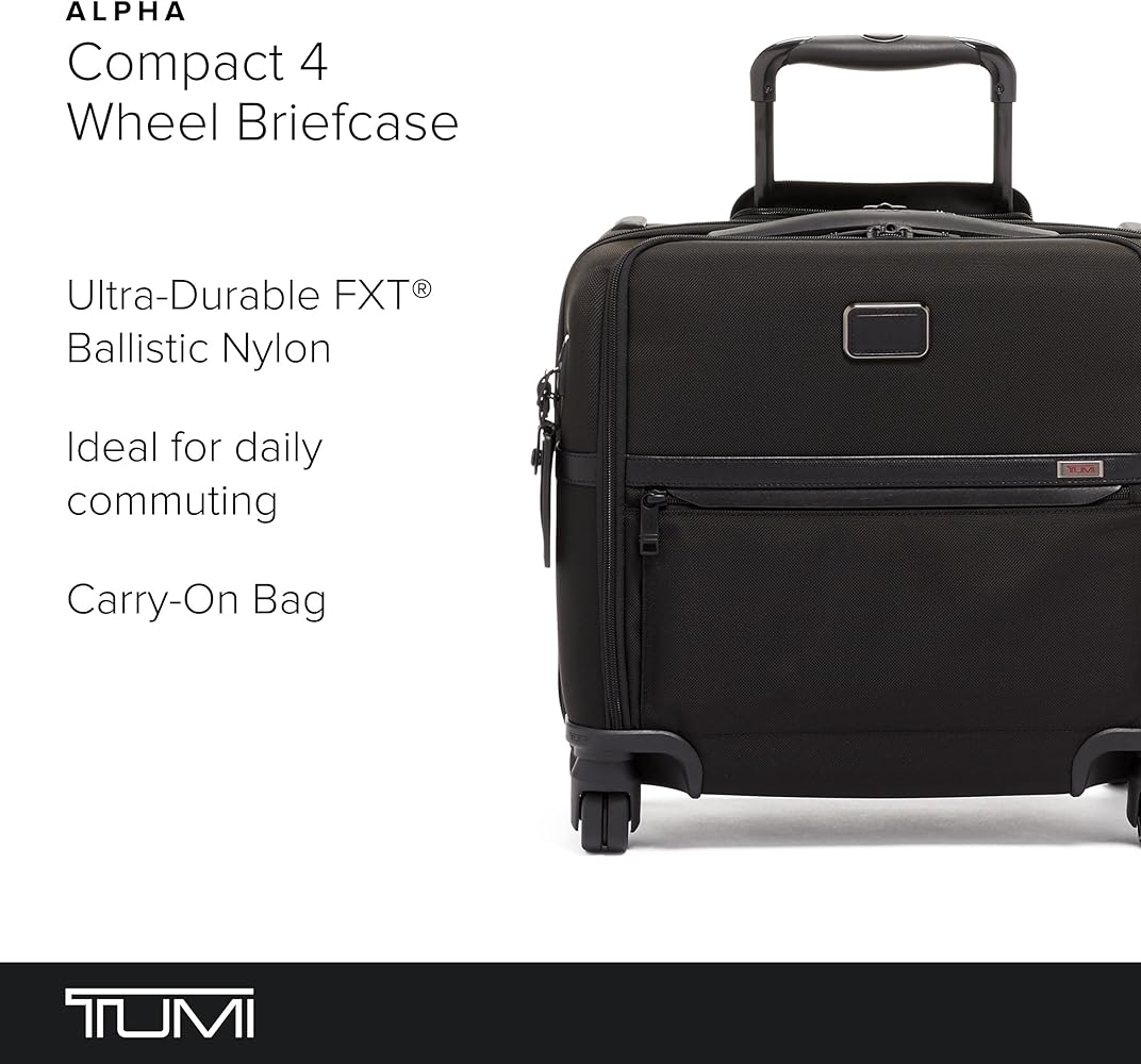 TUMI - Alpha 4-Wheeled Briefcase 美品 Amazon.com: TUMI - Alpha Compact 4 Wheeled Brief - Rolling
