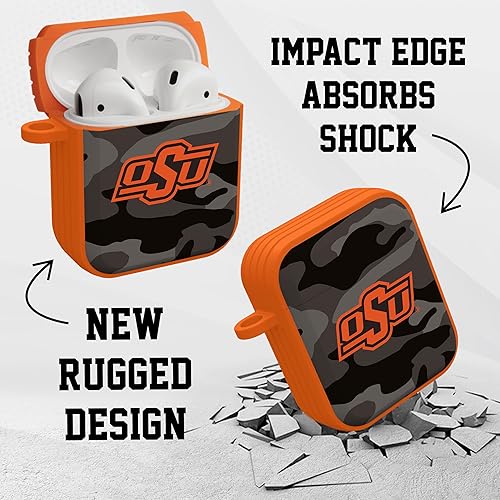 Miniatura 4 de AFFINITY BANDS Oklahoma State Cowboys Camo HDX - Funda compatible con Apple AirPods Generaciones 1 y 2