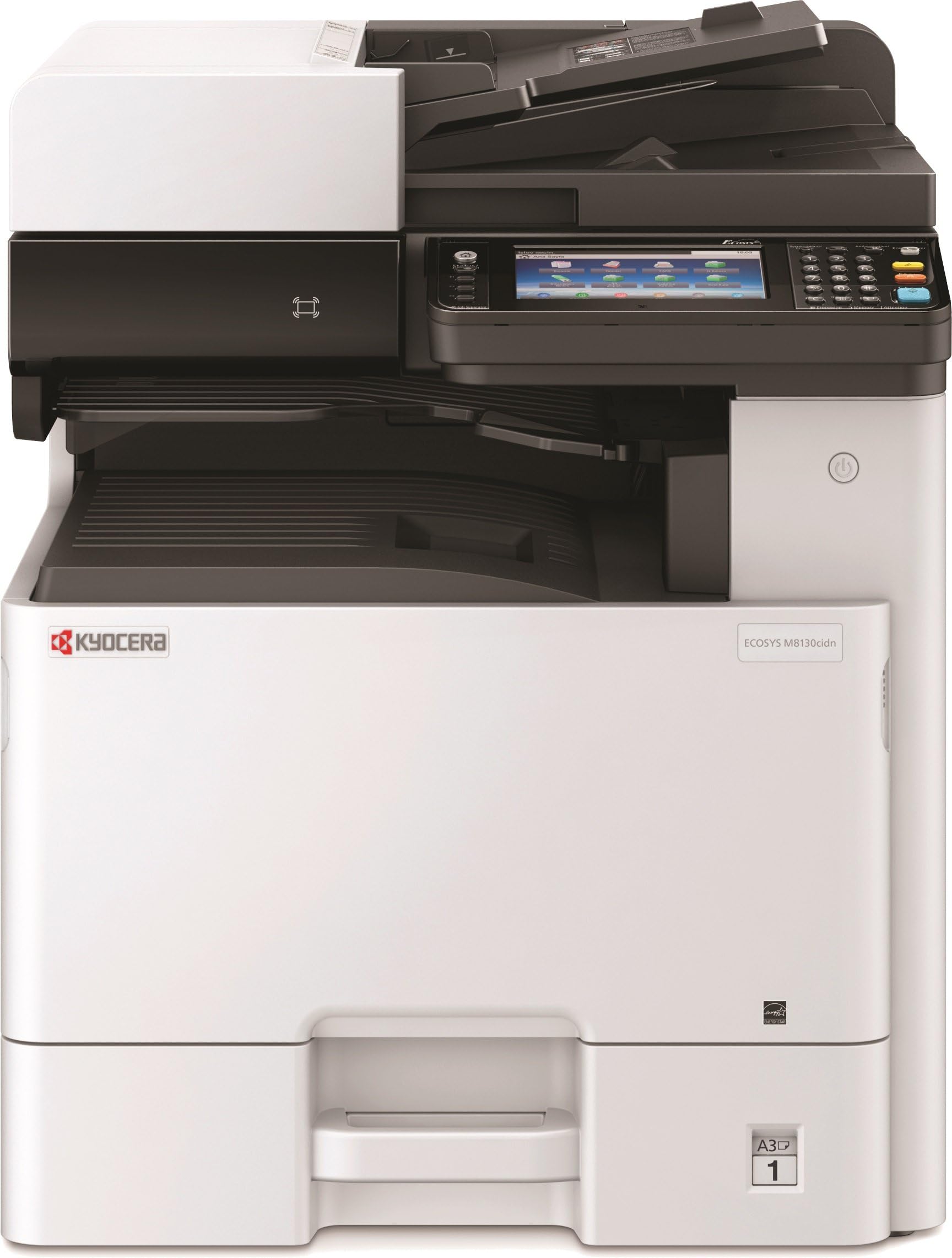 1102P32US0 Model ECOSYS M8130cidn Color A3 MFP Multi-Function Laser Printer (Print/Scan/Copy/Fax), 30 ppm Color, Resolution 600 x 600 dpi Up To Fine 1200 x 1200 dpi, Duplex, HyPAS Capable
