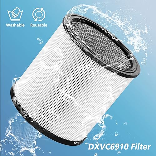 Miniatura 5 de DXVC6910 - Filtro de cartucho de repuesto compatible con aspiradora DeWalt DXV06P DXV09P DXV10P DXV10PL DXV10SA DXV12P DXV14P DXV16P para aspiradora
