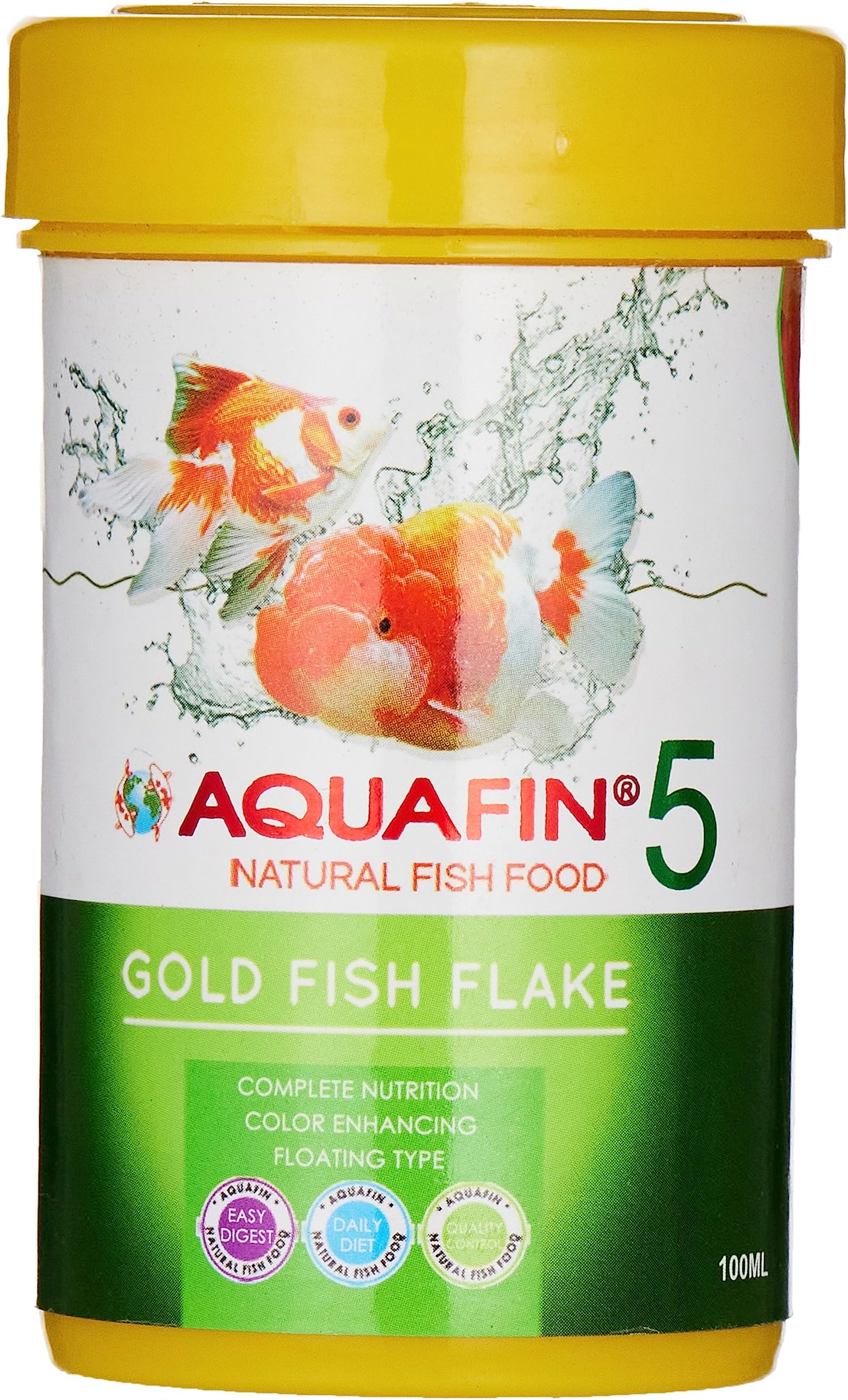 KW Zone Goldfish Flake Natural Colour Enhancing Staple Food for Aquarium fish 100ml