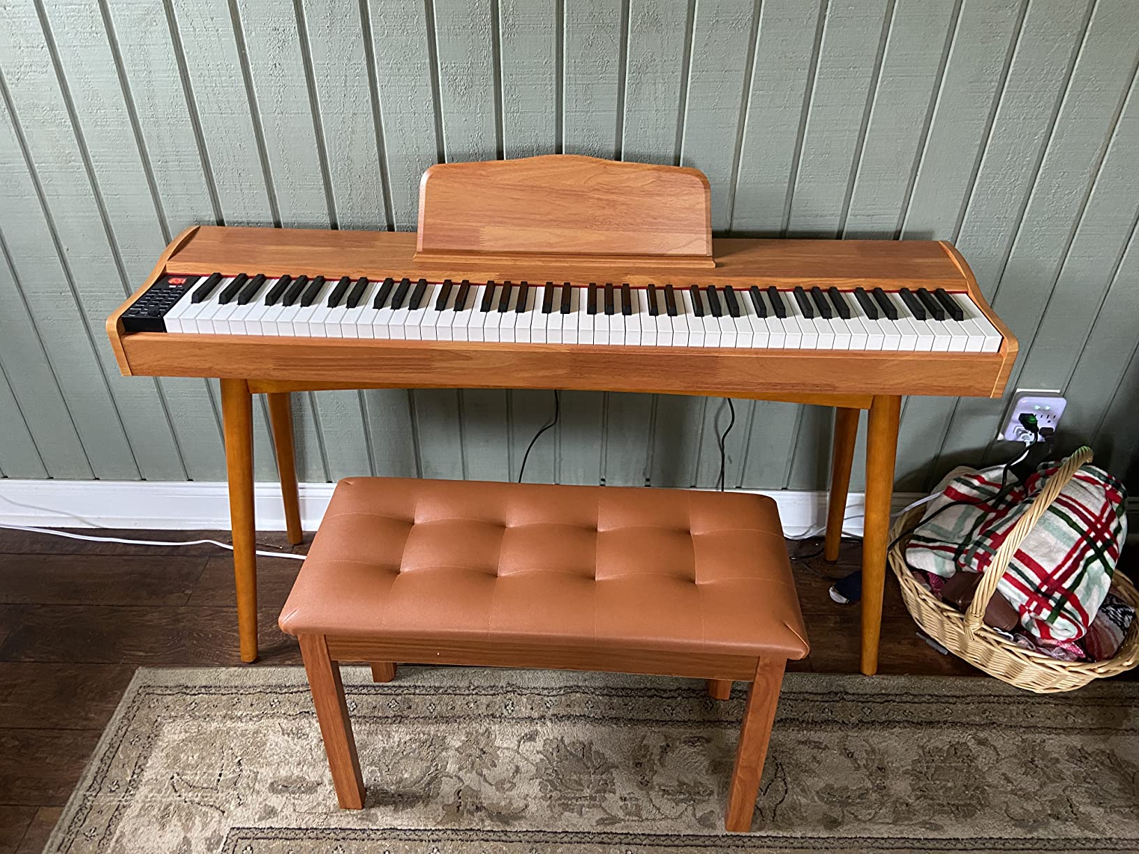 14/mo Finance HEXANT 88 Key Digital Keyboard Piano, Hammer Weighted