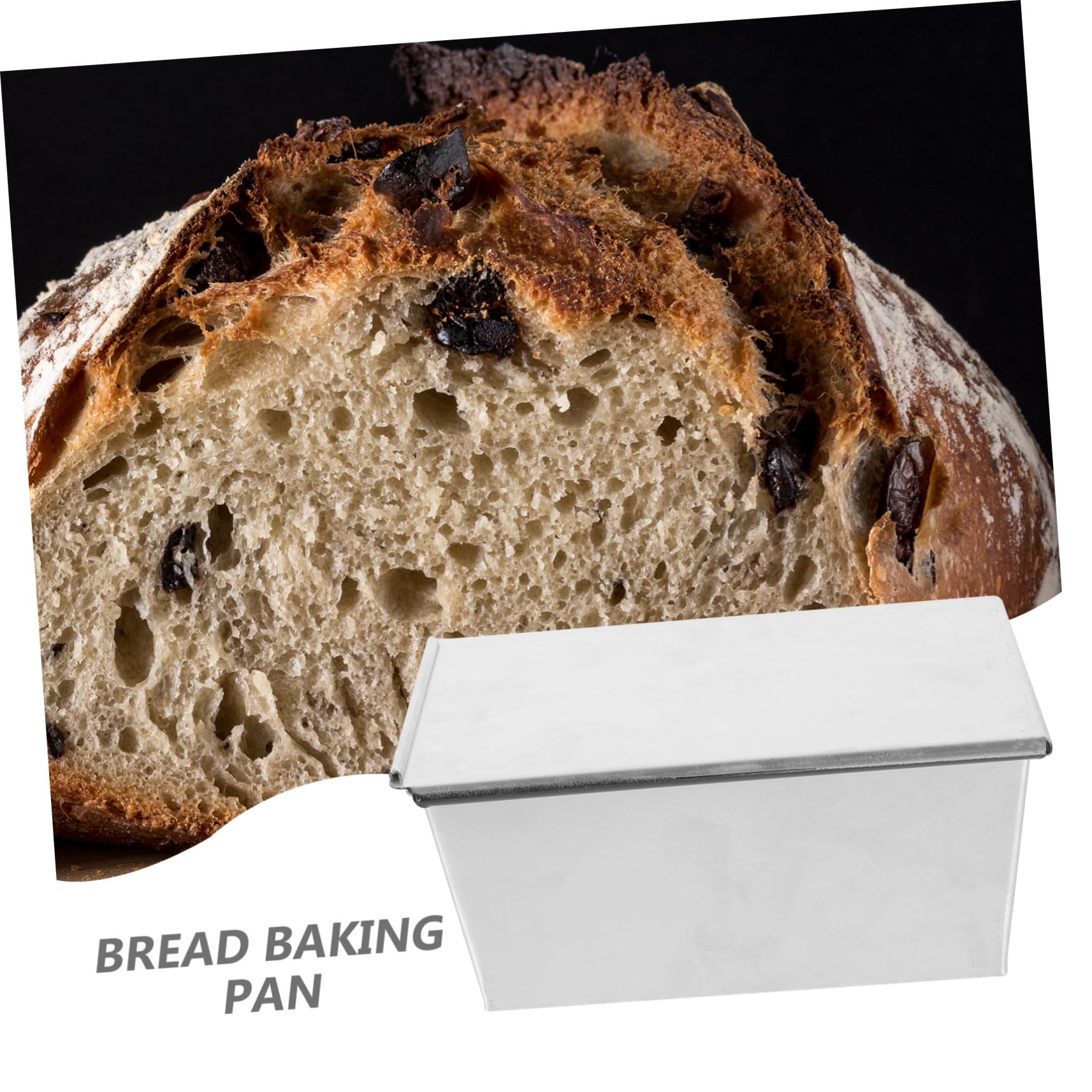 Aluminium Nonstick Toastbrotform mit Deckel Metall Kastenform für Brot Backform mit Großer Kapazität für Toast Hitzebeständig und Langlebig für Familien und Partys