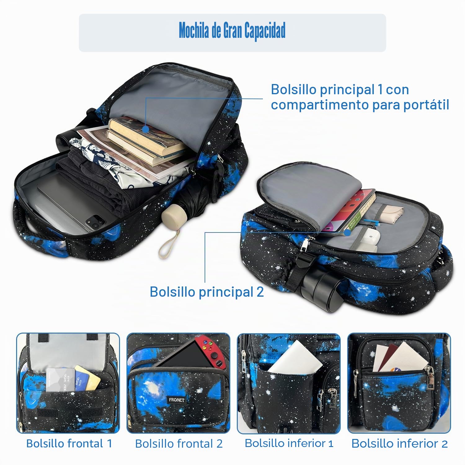 Mochilas Escolares Adolescentes Mochila Escolar Niño Niña Infantiles Bolso Sets para Niños y Niñas 7 8 9 10 11 12 13 14 15 16 Años Juveniles Grande Bolsas Tipo Casual Viaje Colegio Portátil de 15.6"