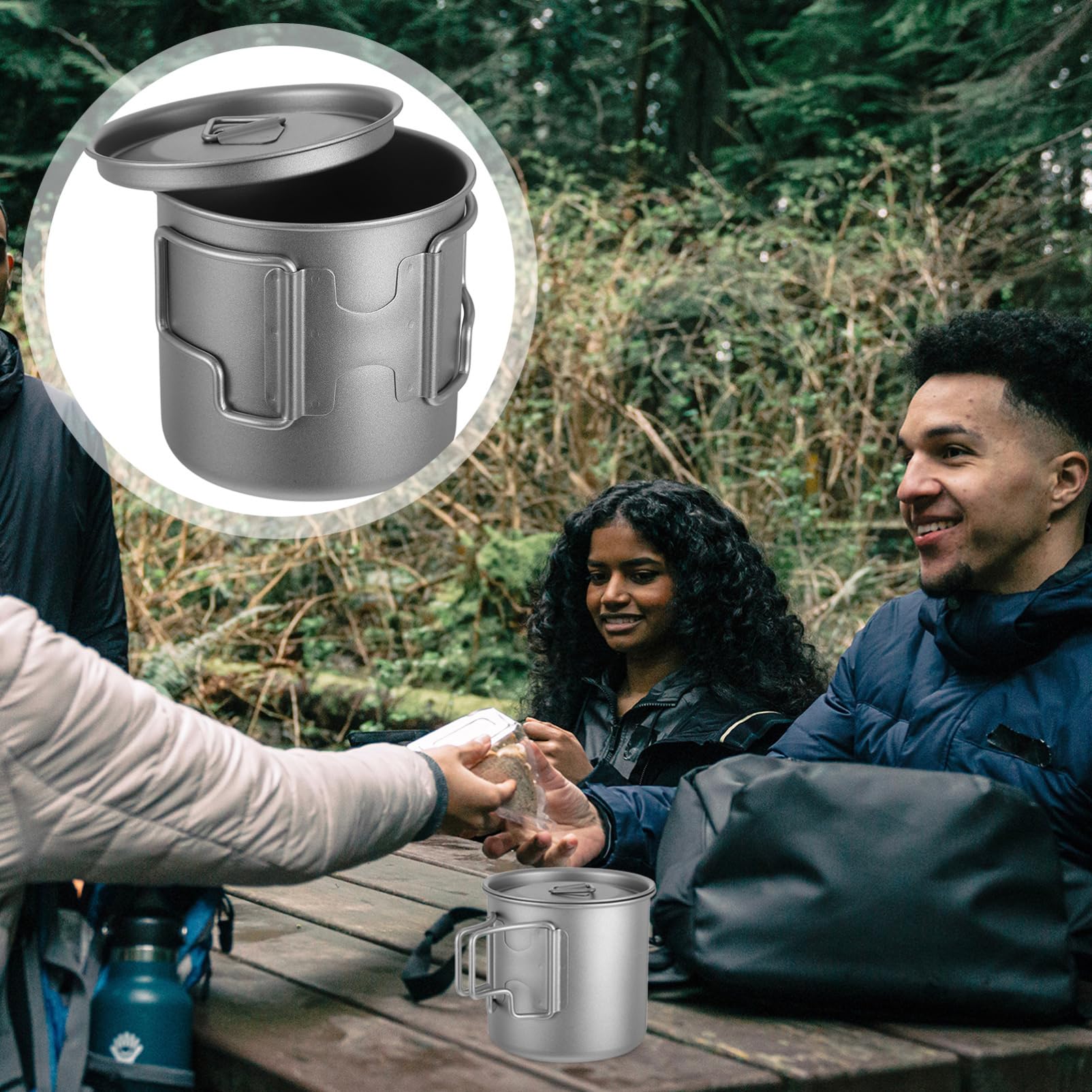 Tasse mit Klappbarem Griff Tragbarer Teebecher für Camping und Outdoor Aktivitäten Vielseitig Einsetzbar Leichtes Design Aufbewahrungstasche für Reisen und Bürogebrauch