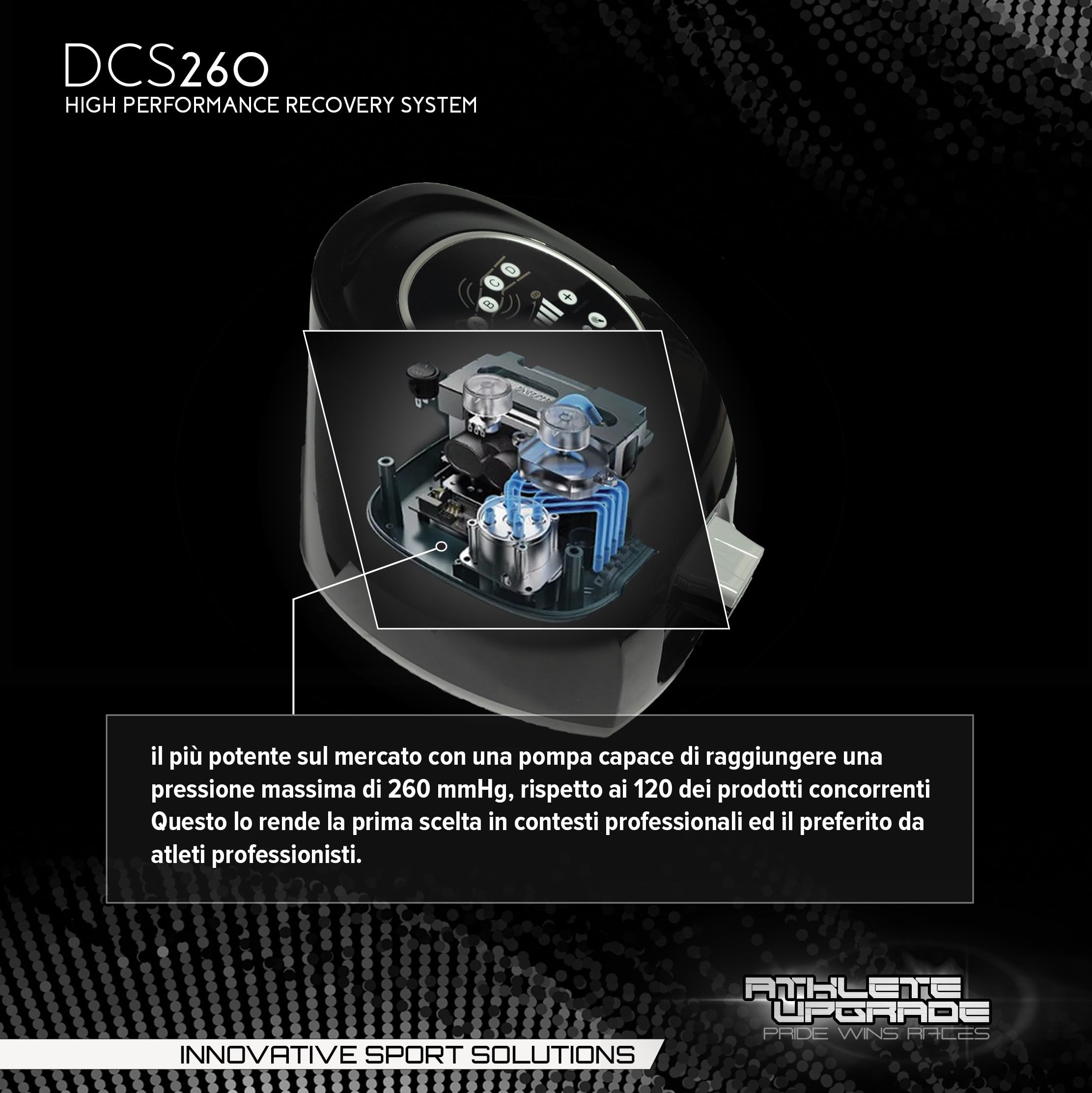 DCS260 - Presoterapia profesional para piernas – Masajeador de compresión dinámica – Botas de compresión (grande, altura mayor de 180 cm)