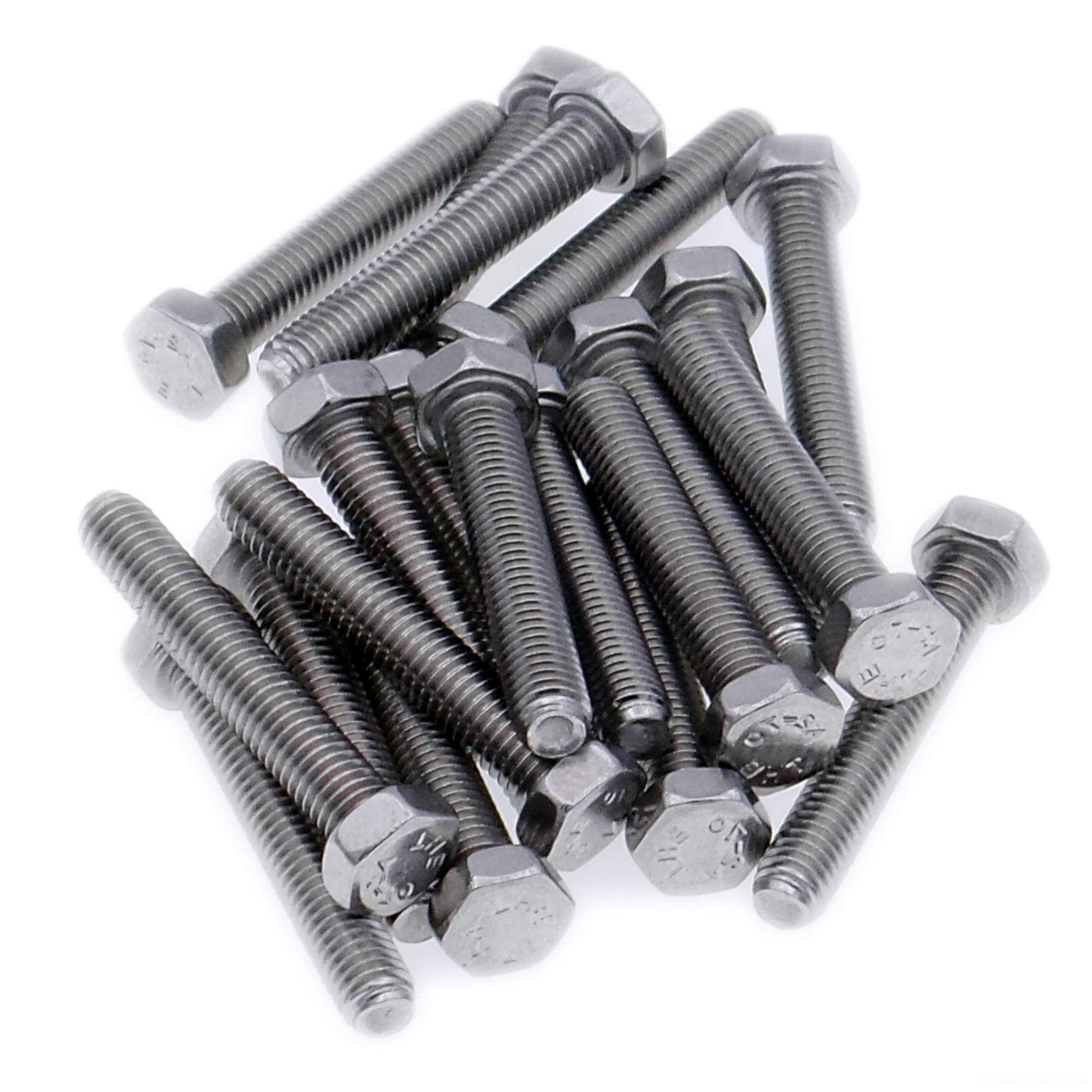 Singularity Supplies M4 (4Mm X 35Mm) Hex Bolt (Fully Threaded Setscrew) - Stainless Steel (A2) (Pack Of 20)