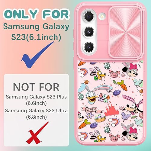 Miniatura 2 de Joyleop Funda 2 en 1 para Galaxy S23 de dibujos animados para niñas, bonitas, mujeres, adolescentes y niños, diseño de patrón con cubierta