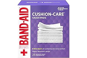 Band-Aid Cushion Care Individually-Wrapped Medium Gauze Pads