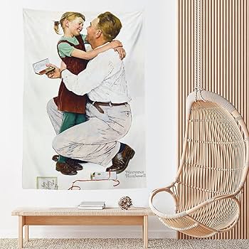 Amazon.co.jp: Norman Rockwell ノーマンロックウェル（娘から父への