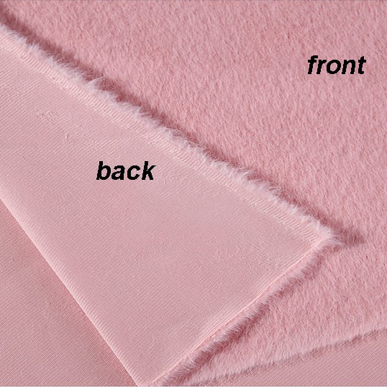 Tela De Peluche Por Metro Tela De Piel De Visón De Imitación Para Zapatos De Almohadas De Ropa 160 Cm De Ancho Vendido Por Metro(Color:Rosa verde)