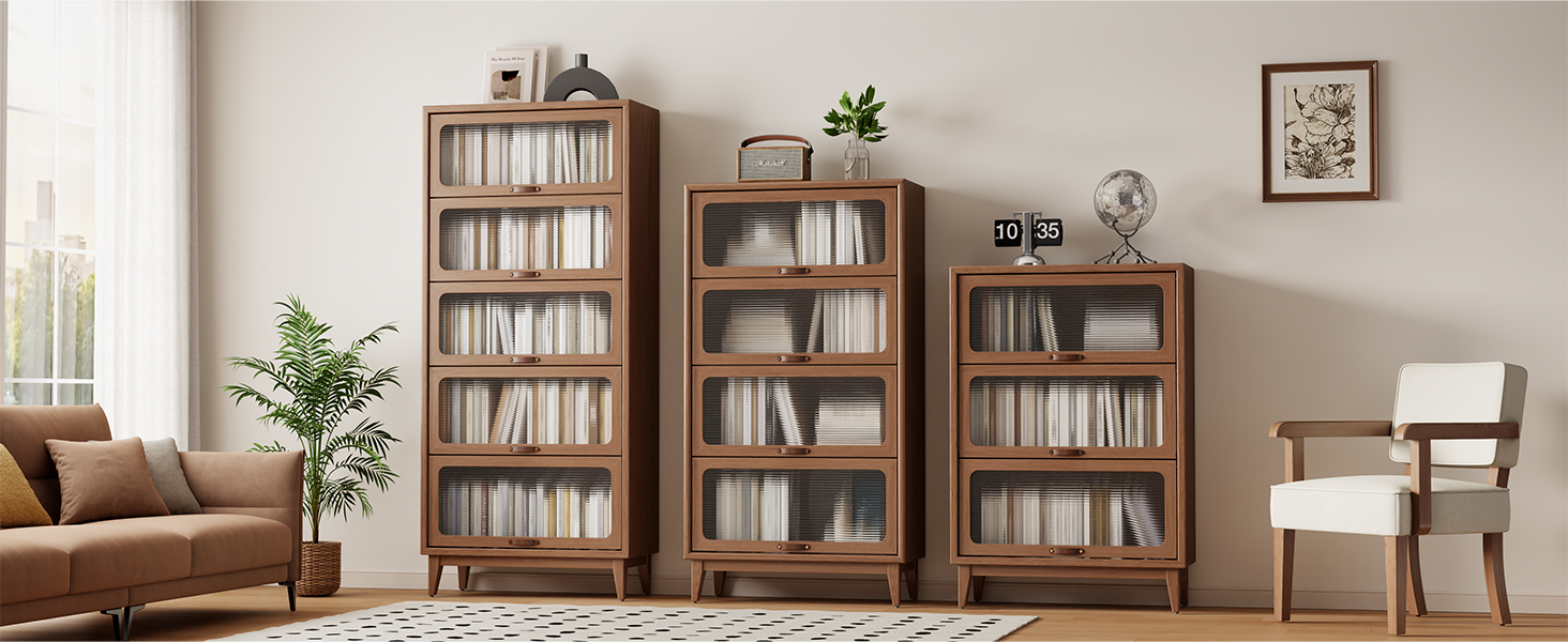 Amazon.com: AnywaysWood Solid Wood Bookcase 4-tire with Tempered