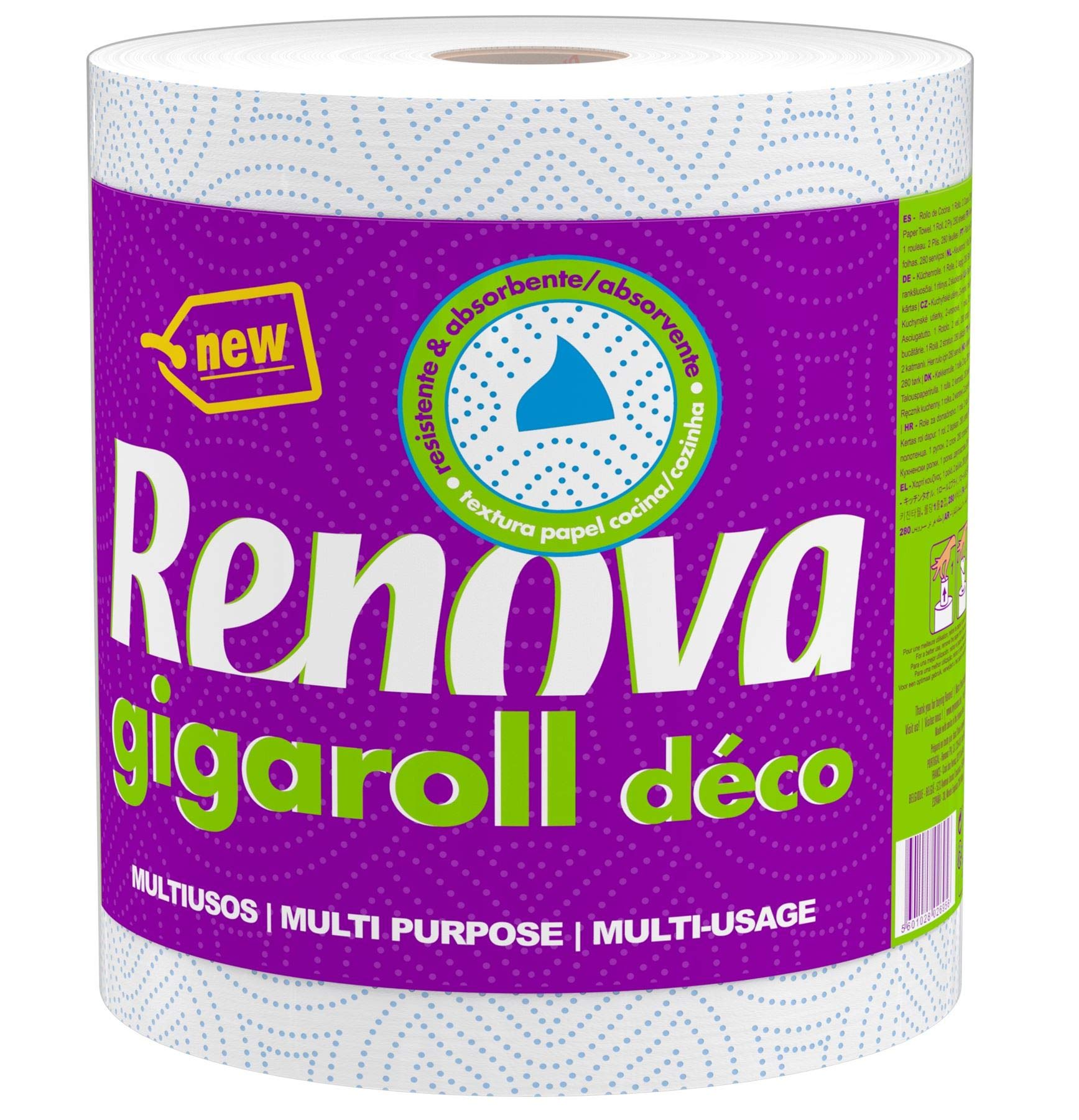 Renova Deco - Rotolo di carta da cucina Gigarolls (6 rotoli)