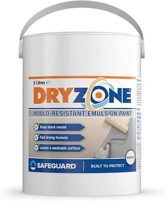 Dryzone Anti Mould Paint 5L  Mould Resistant For 5 Years (Magnolia)