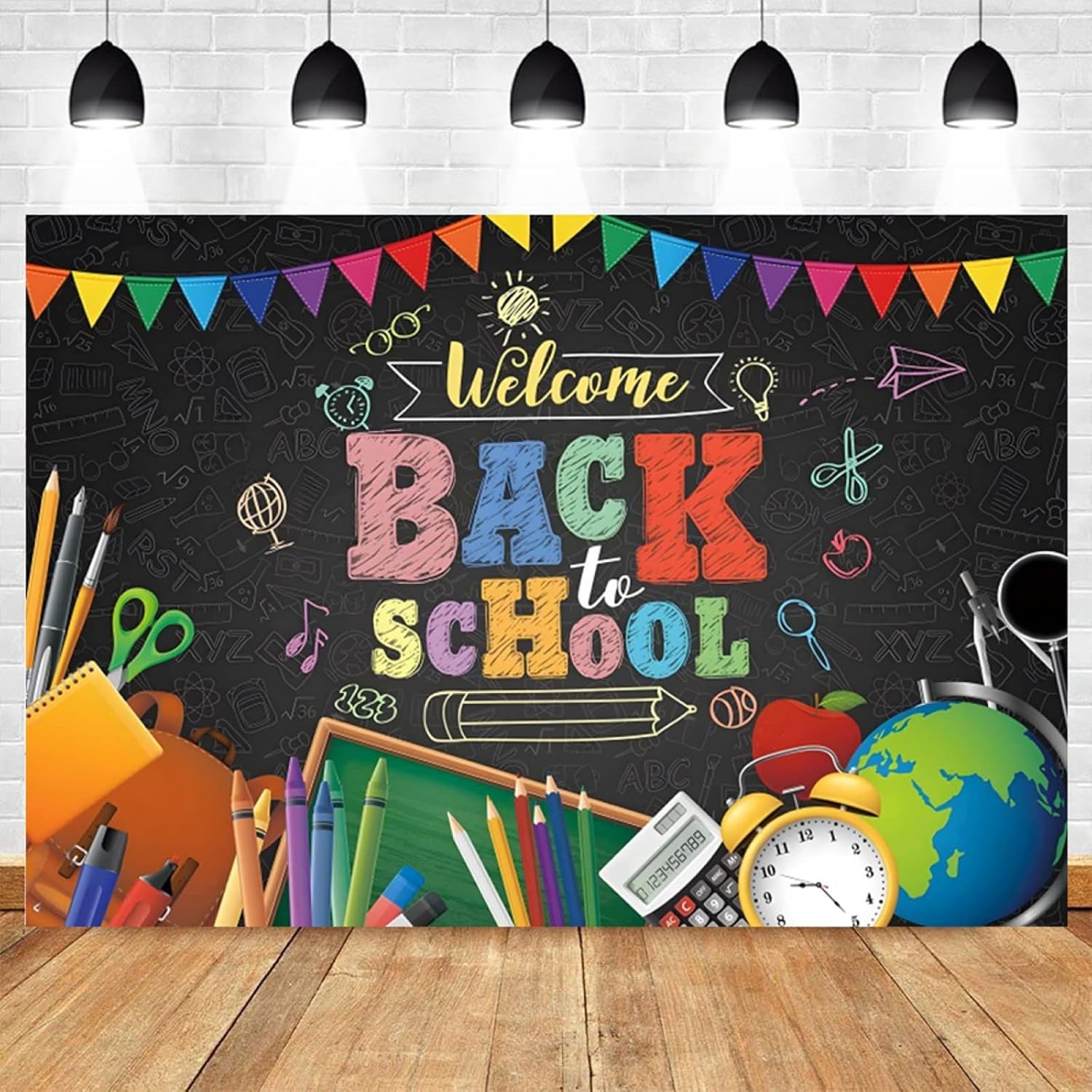 Back to School Backdrop Online Teaching Backdrop