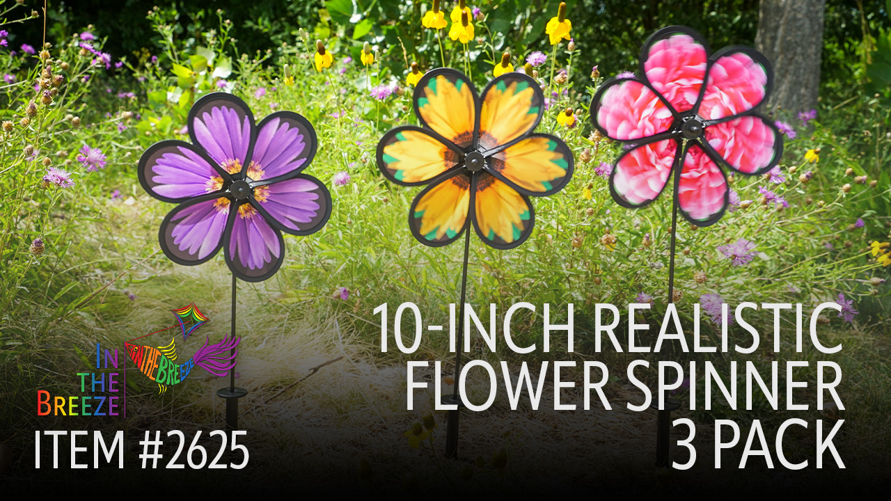 Amazon.com: In the Breeze 2625 — 10-inch Realistic Flower Spinner