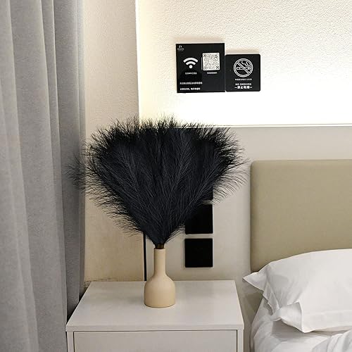 Miniatura 90 de Arreglo de 6 Piezas de Hierba de Pampa Sintética - 18 Pulgadas/45cm de Pasto Artificial Esponjoso y Pomposo para Decoración Boho Chic del Hogar