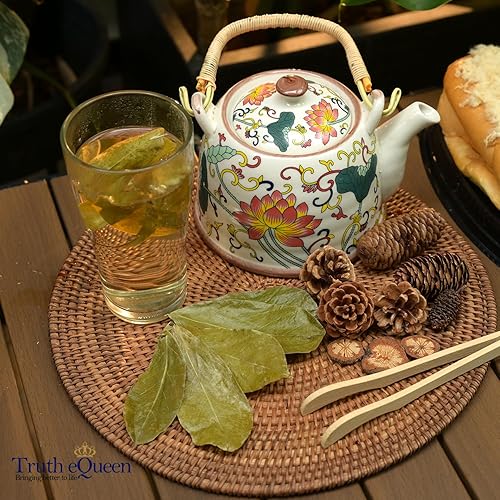 Miniatura 6 de Té de hojas de guanábana, lote pequeño y seleccionado a mano de Vietnam, sin OMG, rico en antioxidantes, sin cafeína, vegano y sin gluten, té