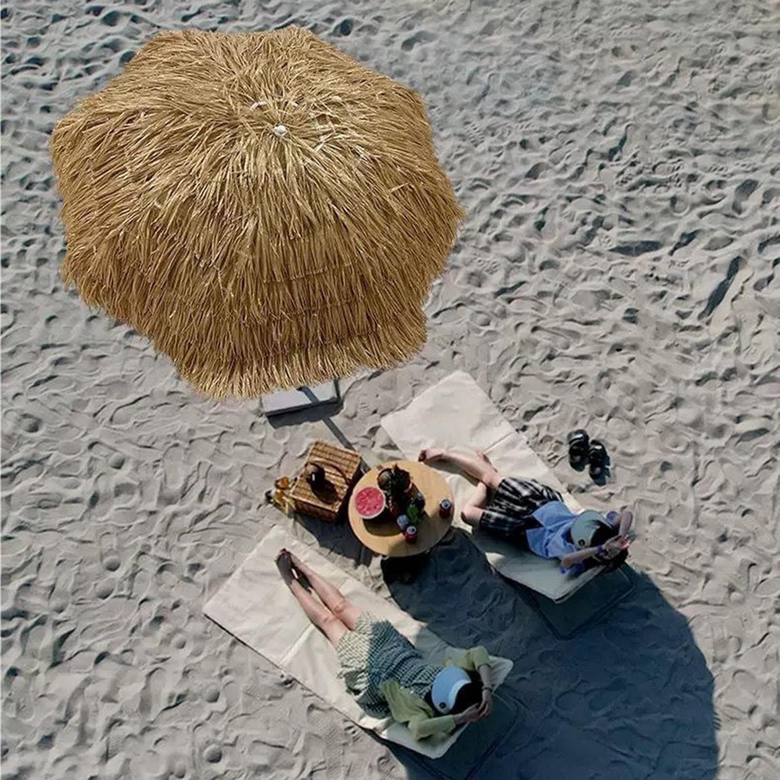 Zewnętrzny Parasol Przeciwsłoneczny, Imitowany Rzymski Parasol Ze Słomy