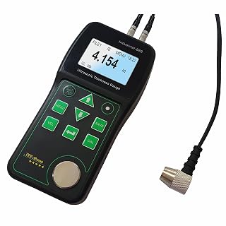 Ultrasonic Thickness Gauge Industrial-888 / Echo-Echo Mode Measure Through Coating up to 19.685mils (500 microns) / Range 0.039-19.685 in (1-500mm) / Thickness Gauge for Metal, Steel, Cast Iron