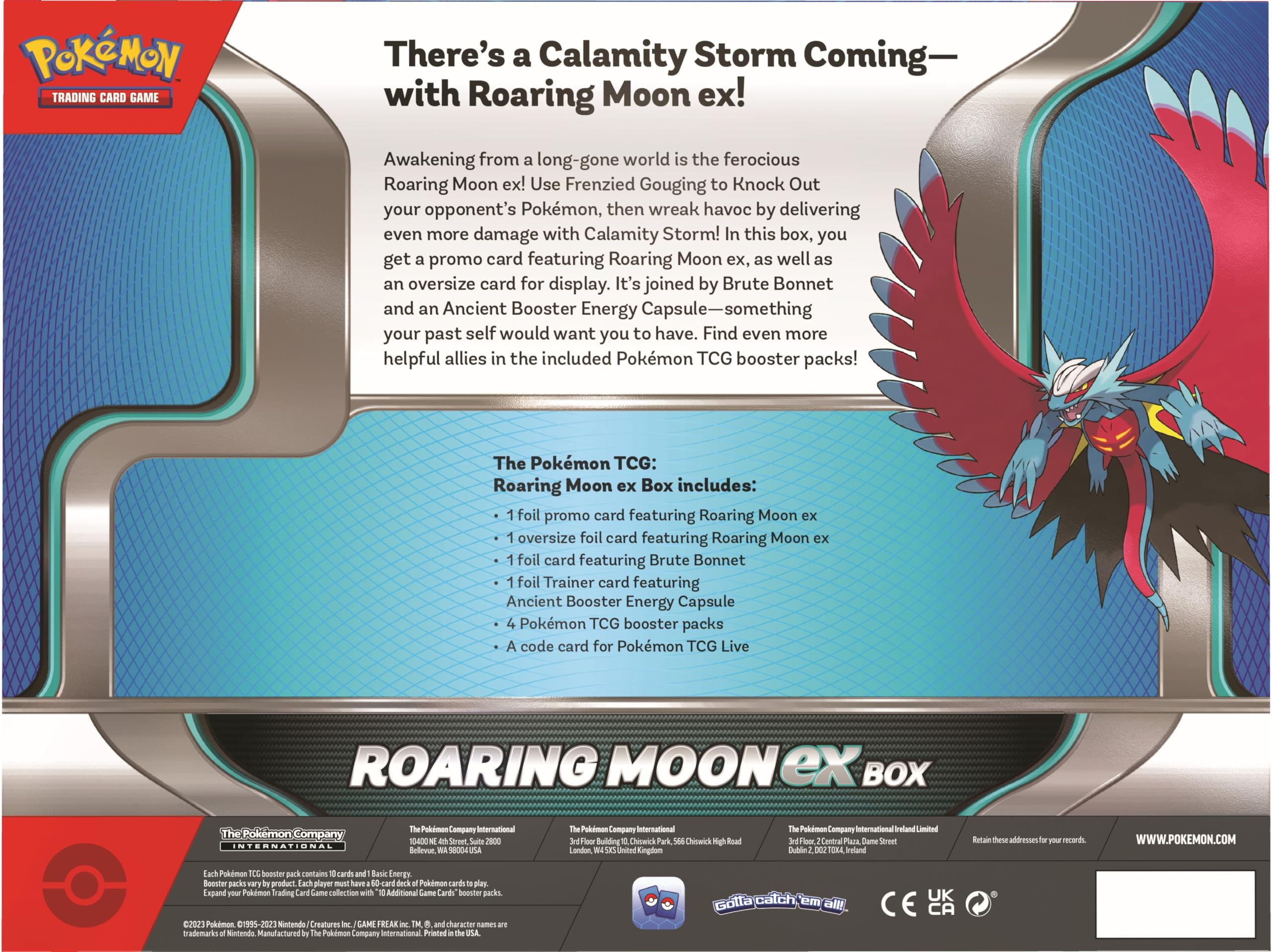 Pokémon TCG: Roaring Moon or Iron Valiant ex Box (One at Random