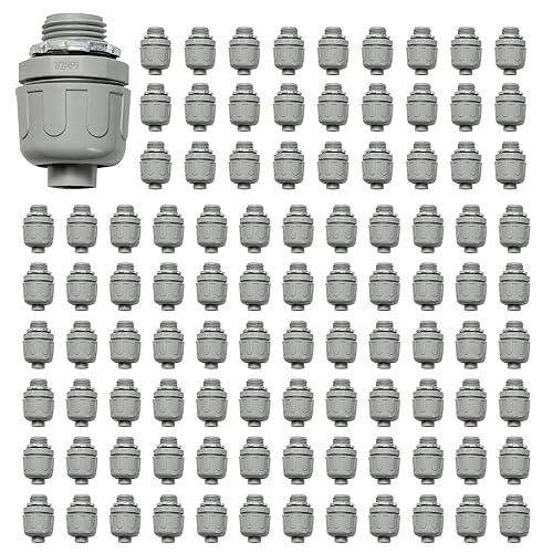 Conectores de conducto, conector hermético de líquido de 12 pulgada NPT no metálico para accesorios de conducto flexibles eléctricos de PVC, 180