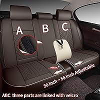 Vista 140 de GXT Bench Seat Cover, Premium Faux Leather Bench Seat Covers for Trucks - Universal Fit for Most Sedans SUV Pick-up Truck, Durable for Long Lasting