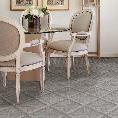 Miniatura 3 de FloorPops FP3295 Townhouse - Azulejos de suelo para despegar y pegar, color gris