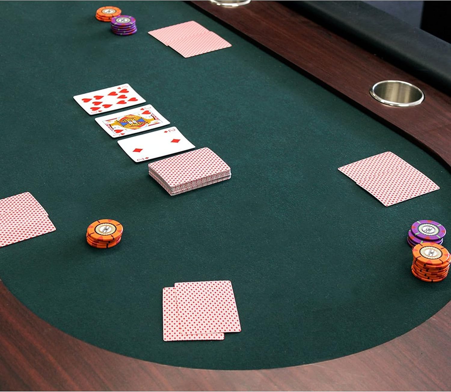 Brybelly Red Deck, Wide Size, Regular Index, Plastic Coated, Standard Playing Cards