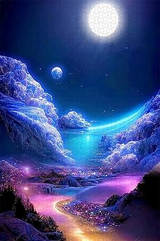 Amazon.co.jp: Magic Moon Night、友人や家族へのギフト、木製5000