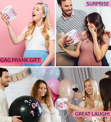 Miniatura 4 de Holy It's a Girl! Regalo de papel higiénico impreso para revelación de género, divertido rollo para niñas, regalos de fiesta de baby shower, broma,