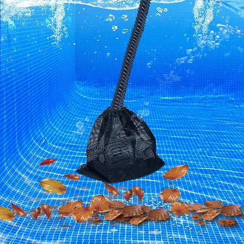 Miniatura 7 de Bolsa de filtro de bomba de estanque, bolsa de malla de barrera, conveniente para la mayoría de las bombas, Tela material de nylon