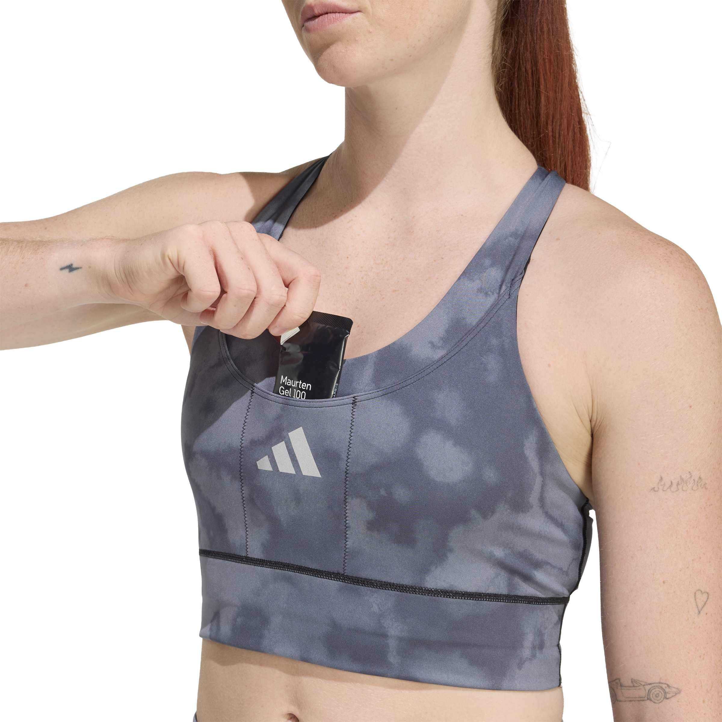 Adidas Adi365 Running Pocket Graphic Medium Support Reggiseno Sportivo Donna (Pacco da 1)