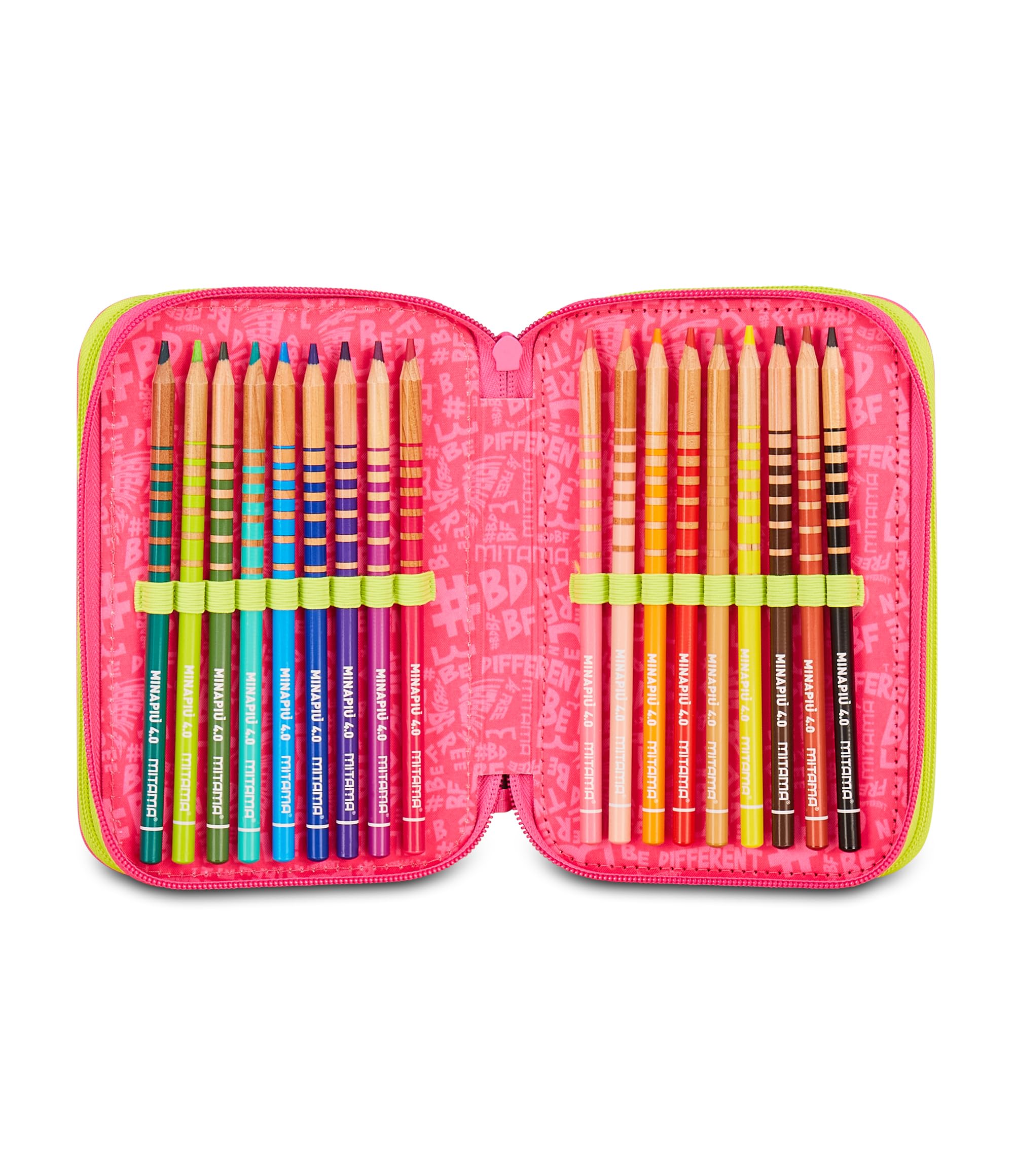 Mitama Astuccio Scuola 3 Scomparti, URBAN QUEEN, Astuccio Attrezzato, Per bambini e ragazzi, Scuola e tempo libero